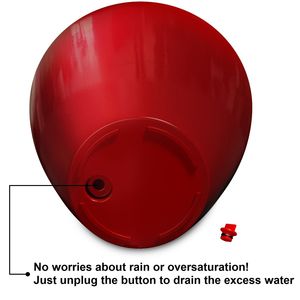 Set di 2 Vasi Intelligenti Autoirriganti a Forma di Cono Rosso per Uso Interno ed Esterno - Product Image 6