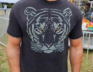 Latest Customized Logo Men's <b>Rhinestone</b> Printed T Shirts Men's Wholesale <b>Top</b> Best Price Stone Men's <b>Rhinestone</b> T-Shirts - Product Image 3