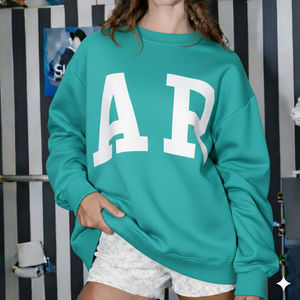 Daily Drift High <b>Neck</b> Pullover Cozy Heritage <b>Mock</b> <b>Neck</b> <b>Top</b> Refined Casual Oversized Sweatshirt Custom Logo And Design 2026 - Product Image 2