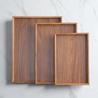 Plateau de service en bois artisanal Art Déco, qualité supérieure, décoration de table à café, cadeau personnalisable pour mariage, Ramadan, Diwali