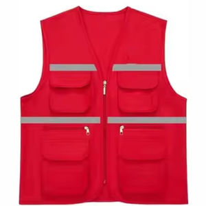 Nouveau Gilet de Sécurité Réfléchissant Haute Visibilité ANSI Classe 1 EN ISO 20471 Classe 2 Étanche avec LED Clignotante, Logo Personnalisé, en Maille Polyester et Fermeture Auto-agrippante - Product Image 5