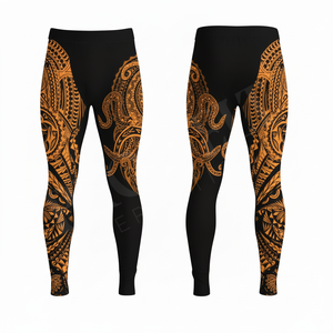 Apparel Accessory Premium Quality Customized Material Compression Leggings Fitness Jogging Lightweight Stretchy Yoga <b>Pants</b> Men's - Product Image 4