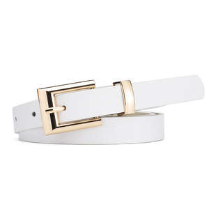 Cinturón de Cuero Genuino de Primera Calidad para Hombre, Duradero, Elegante y Ajustable, Perfecto para Vestir Informal y Formal - Product Image 1