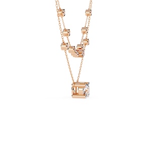 Colliers de mode pour femmes en diamants de laboratoire taille ronde très demandés, en or massif 14 carats, certification IGI, personnalisation OEM/ODM disponible - Product Image 4