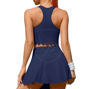 Tennis Skirt <b>Set</b> Women Lightweight Stretch Fitness Yoga Running Sports Clothing Women Tennis Skirt <b>Set</b> - Product Image 2