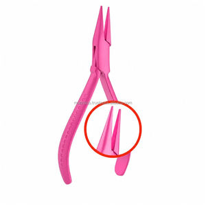 Pince à bec de chat en acier inoxydable rose, légère, de haute qualité, personnalisable, pour la fabrication de bijoux, le cintrage de fils, la réparation optique et le bricolage - Product Image 1