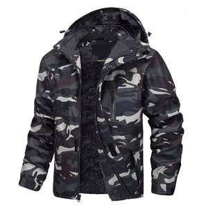 Men's Outdoor Hunting Camouflage <b>Jackets</b> Breathable <b>Waterproof</b> Winter Thicker Zipper Closure <b>Camo</b> Denim <b>Jackets</b> - Product Image 4