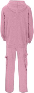 Conjunto deportivo informal moderno y ajustado para hombre, chaqueta y pantalones, conjunto deportivo personalizado para entrenamiento de equipos deportivos, con cremallera completa. - Product Image 4
