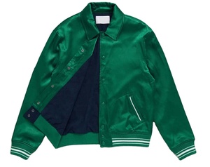 Latest Design OEM Custom College Team Satin <b>Baseball</b> <b>Jackets</b> <b>Men</b> Sports Club Varsity Letterman <b>Jackets</b> - Product Image 3