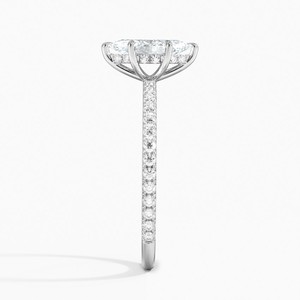 Anillo BOJ 0126 con Corte Marquesa, Plata 925, Anillo Solitario de Lujo con Engaste de Puntas, Diamante de 2ct, Color D, VVS1, Moissanita, Certificado GRA - Product Image 3