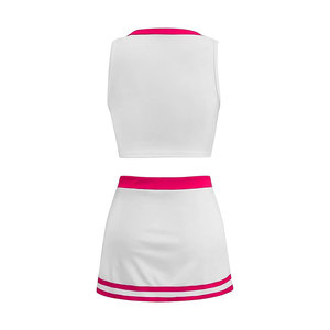 Tenue de cheerleading élégante pour filles, avec texture douce, évacuation de l'humidité, graphismes personnalisables, performance Elite Solid Trader. - Product Image 3