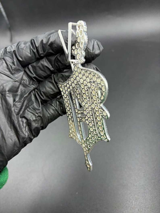 จี้การ์ตูนฮิปฮอปแบบ Iced Out เครื่องประดับสตรีทแวร์สั่งทำพิเศษ สร้อยคอประดับเพชรระยิบระยับ ดีไซน์ Pavé ของขวัญสำหรับผู้ชาย - Product Image 2
