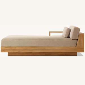 Les meilleurs meubles de jardin en teck, un choix de design moderne pour une utilisation en extérieur dans les jardins de villas ou près de la piscine. - Product Image 1