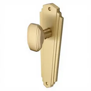 Classic Brass <b>Door</b> <b>Knob</b> Set with Back Plate Passage Privacy <b>Matte</b> Finished Durable Furniture Dummy design Hardware Customizable - Product Image 2