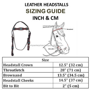 Handcrafted Western Horse Headstall Floral Hand <b>Tooled</b> <b>Leather</b> with Turquoise Accents & Adjustable Buckles for Equestrian Tack - Product Image 2