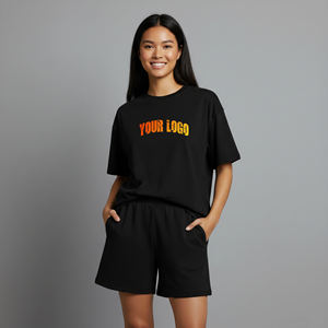 Casual Wear 100% Cotton Solid Color Women's 2 Piece <b>Set</b> Regular Fit Breathable Embroidered Lace Custom Logo summer <b>sets</b> - Product Image 6