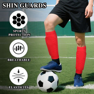 Protège-tibias de football avec manchons anti-humidité, protections de jambes flexibles pour joueurs, conception respirante, grand confort pendant les matchs de football - Product Image 5