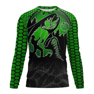 Prix bas, haute qualité, faible MOQ, sweats à capuche de pêche personnalisés à sublimation, séchage rapide, respirants, manches longues, chemises de pêche en polyester - Product Image 4