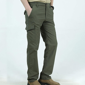 Men Slim-Fit <b>Stretch</b> Tactical <b>Cargo</b> Trousers Streetwear Cotton Casual Style Work Pants Outdoor Lightweight Joggers Sweat Pants - Product Image 4