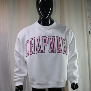 Sudadera CHAPMAN con cuello simulado, 450 GSM, bordado con nombre personalizado, corte holgado, 100% algodón, felpa francesa. - Product Image 2