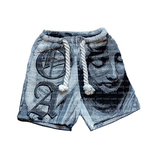 Shorts de algodón personalizados para hombre, transpirables, informales, estilo streetwear, de alta calidad, moda de verano, al por mayor - Product Image 2