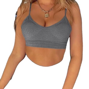 Ensemble de Yoga écologique d'été pour femmes respirant Gym entraînement soutien-gorge Shorts taille bout à bout levage sans manches fronde conception motif solide - Product Image 6