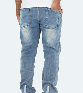 Pantalones Vaqueros Desgastados para Hombre, Corte Relajado, Algodón, Casual, Pierna Recta, Estilo Urbano, Cinco Bolsillos, Ropa de Moda Personalizada - Product Image 3