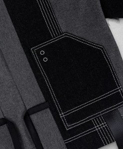 Wholesale Custom OEM Women's Safari Denim <b>Jackets</b> Flare Sleeve Basic V-shaped Open <b>Patched</b> 100% Cotton Summer Breathable Knitted - Product Image 5