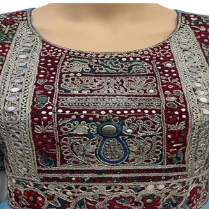 Vestido Étnico Afgano Kuchi Hecho a Mano, Vestido Tradicional Tribal Bordado para Mujer, Cultura Pashtun, Vestido Afgano Kuchi - Product Image 4