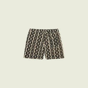 Shorts Bermuda pour Hommes en Toile Solide Polyester/Coton, Taille Mi-Haute Élastique, Respirants, avec Poches, Style Décontracté - Product Image 4
