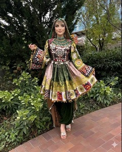 ชุดแต่งงานทรงเอไลน์ความยาวระดับเข่าสำหรับผู้หญิงสไตล์อัฟกานิสถานสมัยใหม่ปี 2026 ตกแต่งด้วยลูกไม้และซิป ราคาขายส่งสำหรับผู้ใหญ่ - Product Image 5