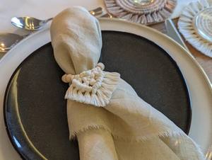 Anillo para servilletas de macramé - Product Image 2