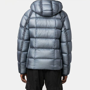 Men's Winter Hooded Puffer Jacket Thick Down Filled Quilted <b>Coat</b> Windproof Casual Outdoor Wear Regular Fit Full Zip Solid Color - Product Image 4