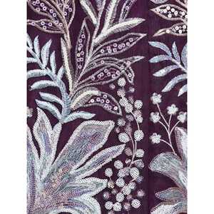 ชุดค็อกเทลตาข่ายปักเลื่อมลายไวน์สำหรับชุดหมั้นชุด lehenga choli - Product Image 3