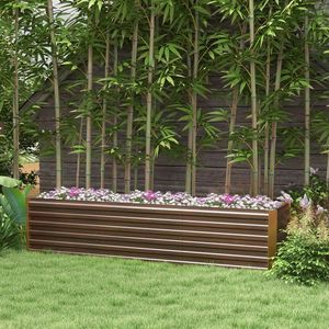 Fioriera Rialzata Zincata per Giardinaggio all'Aperto - Product Image 1