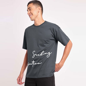 บริการ OEM เสื้อยืดผู้ชายไซส์ใหญ่ ผ้าแคนวาส ระบายอากาศดี สินค้าขายดีประจำฤดูร้อน คุณภาพสูง ขายส่ง มีไซส์พลัสไซส์ - Product Image 4