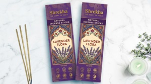 Bâtons d'encens en bambou à la lavande naturelle Flora Masala, aromathérapie, méditation, culte, prix d'usine premium, étiquette personnalisée, maison - Product Image 5