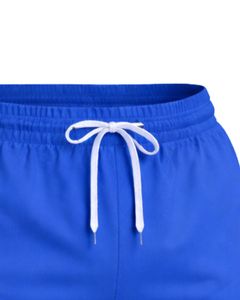 Ensemble t-shirt et short de sport pour hommes, bleu, rouge, blanc, séchage rapide, respirant, pour la course à pied, l'entraînement, la gym, la tenue de sport - Product Image 6