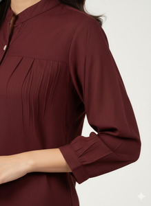Chemise en lin doux pour femme, vêtement de luxe pour usage quotidien, idéale pour les tenues professionnelles, prix de gros par fournisseur. - Product Image 4