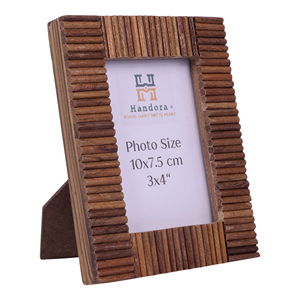 Handmade Modern Rustic Foldable Acacia Wood Photo <b>Frame</b> - Product Image 5