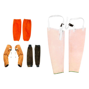 Heavy Duty Cowhide Split Leather Welding Sleeve Industrial Safety Arm Protection Construction <b>Work</b> <b>Aprons</b> Safety Protective Arm - Product Image 4