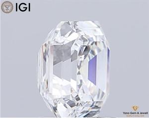 Diamante Cultivado en Laboratorio CVD de 1.00 Quilates, Claridad VS2, Color E, Corte Asscher, con Certificado IGI, para Anillo de Compromiso Solitario - Product Image 4