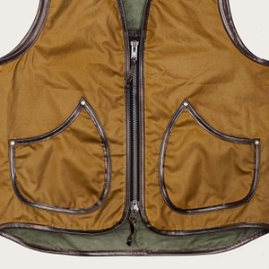 Gilet de chasse camouflage orange personnalisable pour homme, 100 % coton, entièrement imperméable avec logo, idéal pour le printemps - Product Image 5