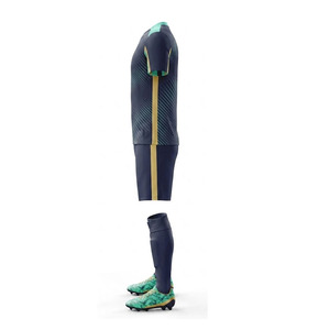 Conjunto de camiseta de fútbol sublimada para hombre, manga corta, cuello en V, absorbe la humedad, transpirable, de secado rápido, para todas las temporadas, uniforme de fútbol de Canadá - Product Image 6