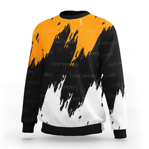 Sudadera de Cuello Redondo Tejida para Hombre, Invierno, con Logotipo Personalizado, Impresión por Sublimación, Tela de Poliéster Ecológica, Venta al Por Mayor - Product Image 3