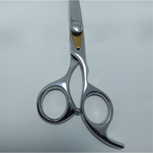 Ciseaux de barbier professionnels en acier allemand poli miroir, à bord tranchant comme un rasoir, pour droitiers - Product Image 2
