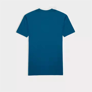 T-shirts noirs personnalisés pour hommes, manches courtes, col rond, 100 % coton peigné, logo frontal, coupe décontractée, anti-boulochage, été - Product Image 5