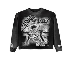 Camisetas de Manga Corta para Hombre, Diseño 2026, con Estampado Gráfico de Letras y Calaveras con Diamantes, Algodón Puro, Estilo Urbano - Product Image 2