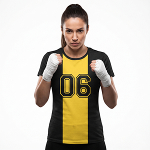 Camiseta de Boxeo Personalizada para Mujer, Camiseta Deportiva con Logotipo Personalizado, Camiseta de Boxeo de Manga Corta para Mujer - Product Image 6