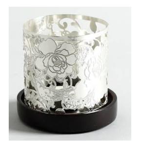 Portavelas de Metal de Aluminio con Acabado Dorado, Diseño Artesanal, Decoración para Mesa de Comedor, Portavelas Votivo de Metal - Product Image 6